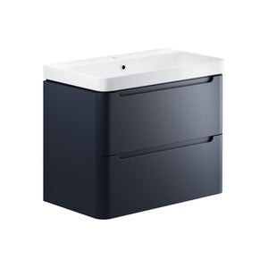 Lambra Wall Mounted Twin Drawer Unit With Basin Pureflo