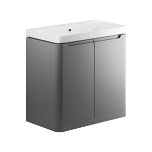 Lambra Floor Standing Twin Door Unit With Basin Pureflo