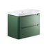 Lambra Wall Mounted Twin Drawer Unit With Basin Pureflo