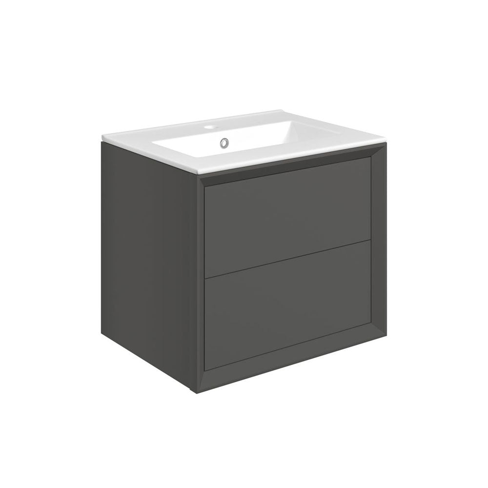 Push Wall Mounted Basin And Unit Pureflo