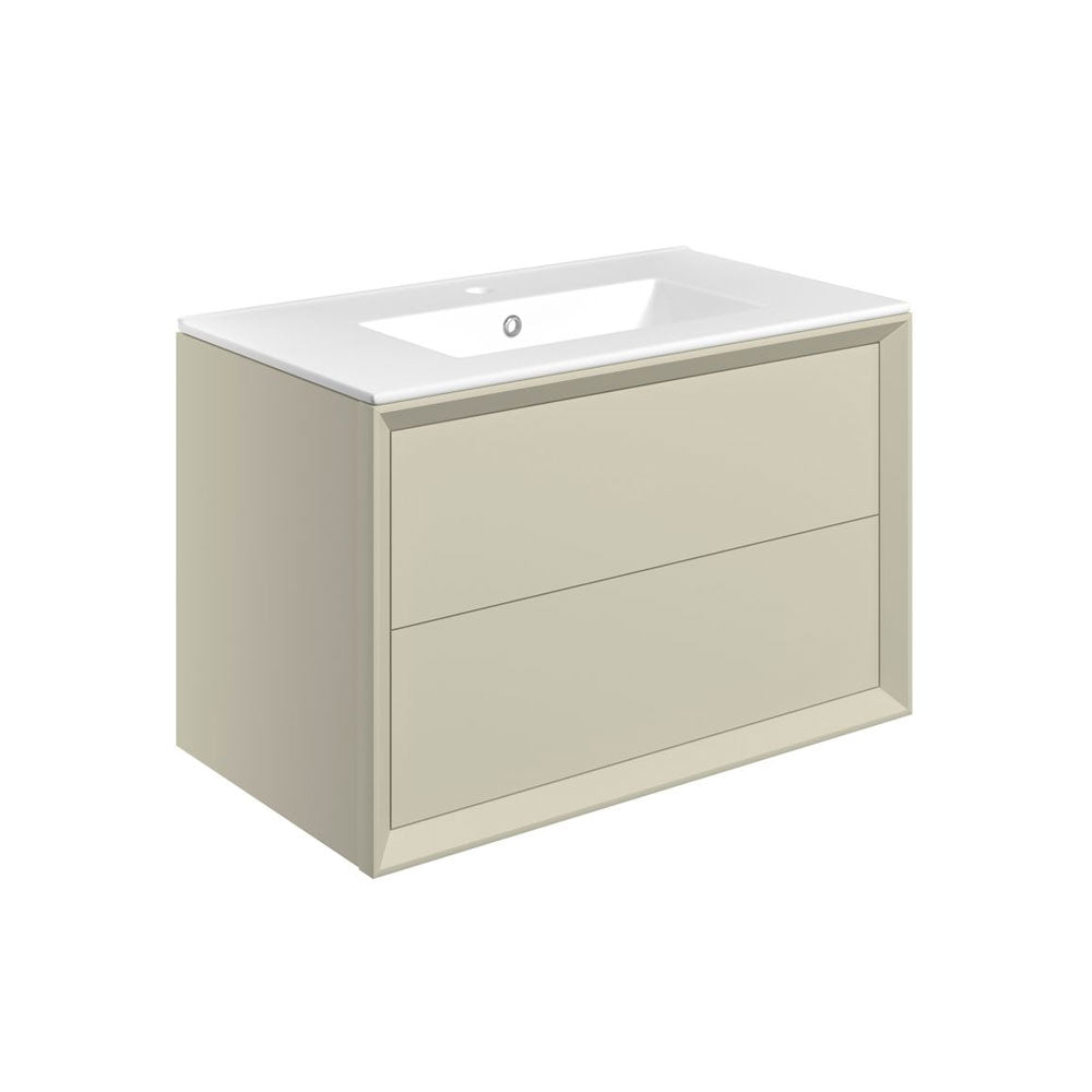 Push Wall Mounted Basin And Unit Pureflo