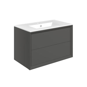 Push Wall Mounted Basin And Unit Pureflo