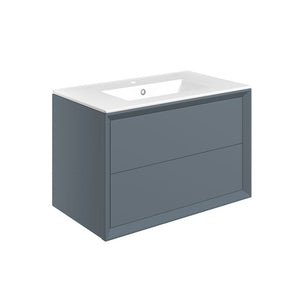 Push Wall Mounted Basin And Unit Pureflo