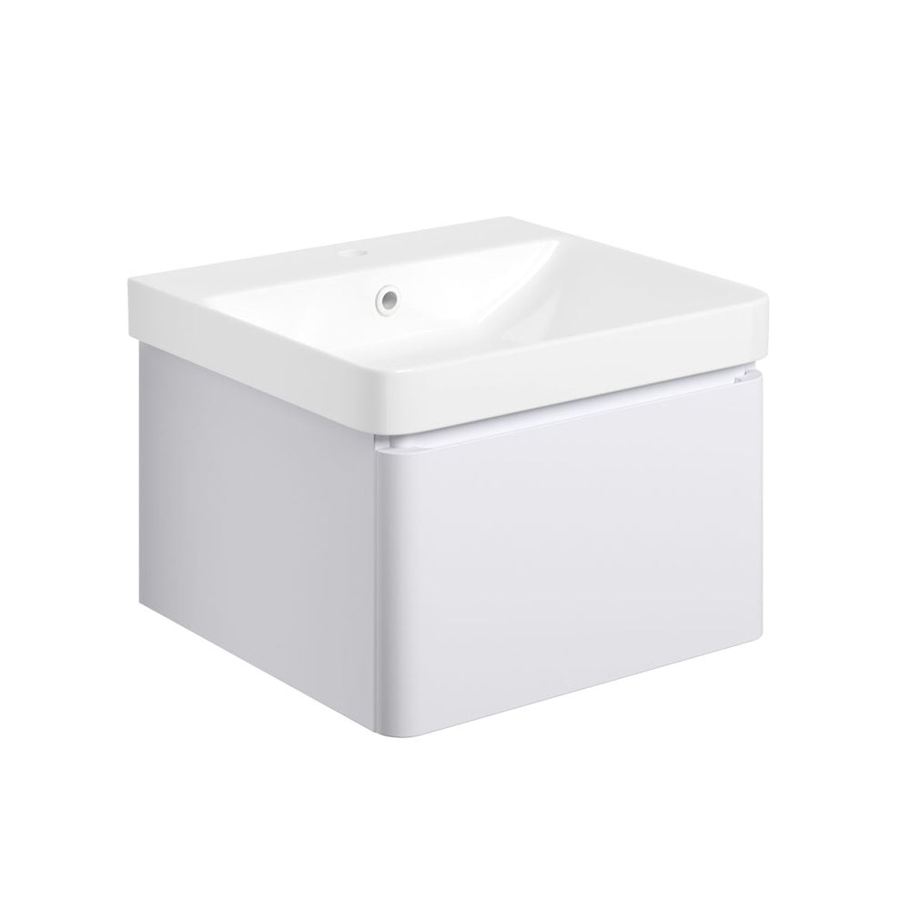 Cosmos Wall Mounted Single Drawer Basin And Unit Pureflo