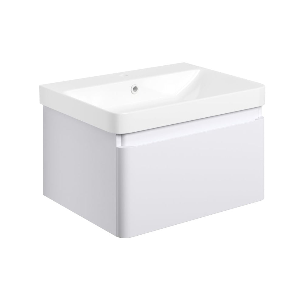 Cosmos Wall Mounted Single Drawer Basin And Unit Pureflo