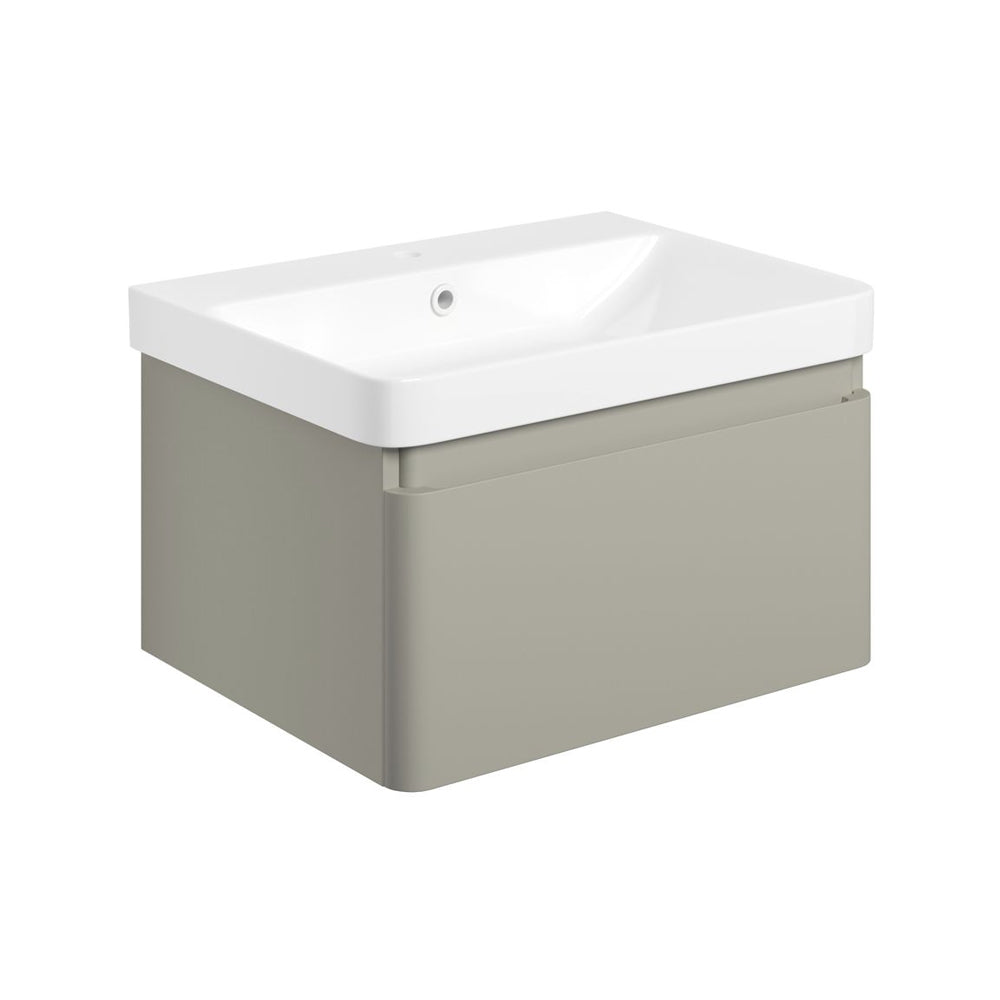 Cosmos Wall Mounted Single Drawer Basin And Unit Pureflo