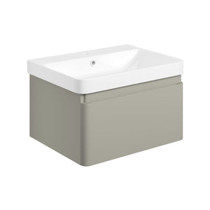 Cosmos Wall Mounted Single Drawer Basin And Unit Pureflo
