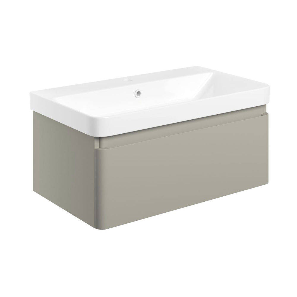 Cosmos Wall Mounted Single Drawer Basin And Unit Pureflo