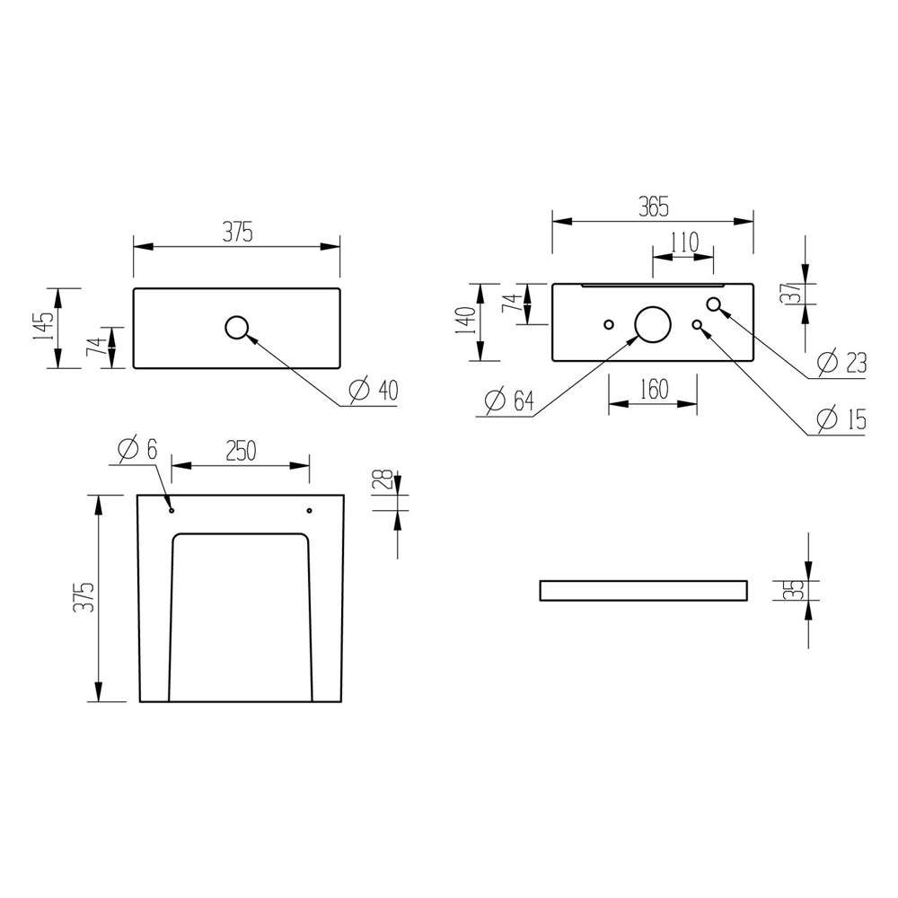 Cilantro Close Coupled Close Back Rimless Toilet With Soft Close Seat Pureflo