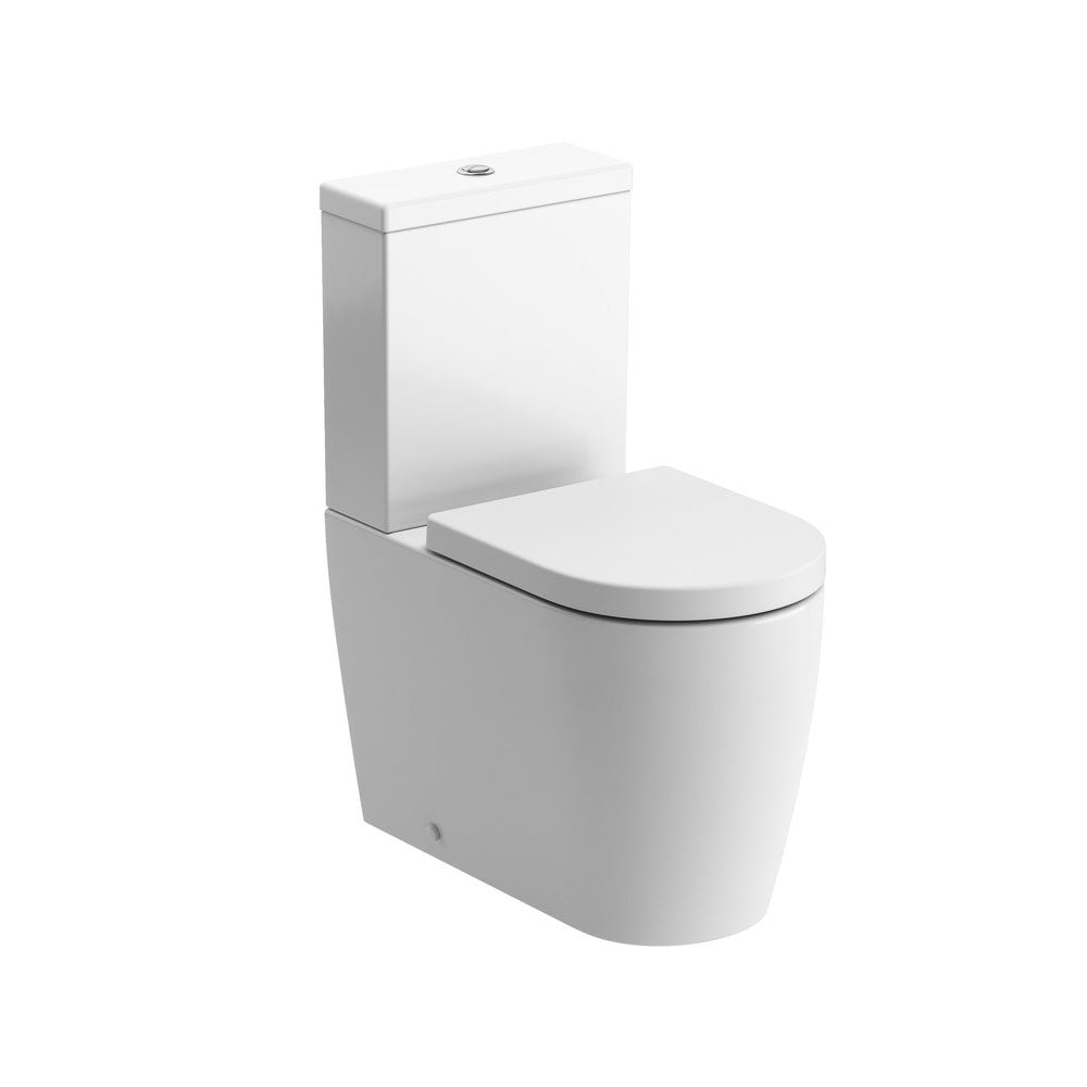 Cilantro Close Coupled Toilet With Soft Close Seat Pureflo