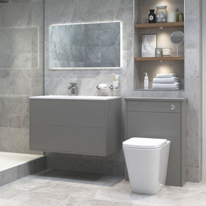 Tilia Back To Wall Comfort Height Rimless Toilet With Soft Closing Seat Pureflo