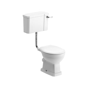 Sherbourne Low Level Toilet With Fittings and Soft Close Seat Pureflo