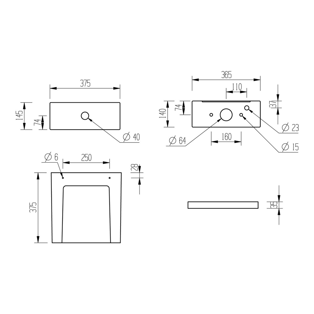 Cilantro Close Coupled Open Back Rimless Toilet With Soft Close Seat Pureflo