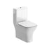 Cedarwood Close Coupled Space Saving Short Toilet With Slim Soft Close Seat Pureflo