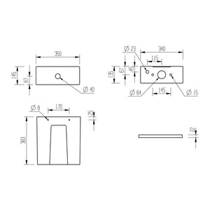 Lily Close Coupled Space Saving Rimless Open Back Toilet With Soft Close Seat Pureflo