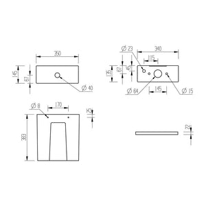 Lily Close Coupled Space Saving Rimless Close Back Toilet With Soft Close Seat Pureflo