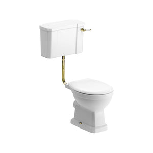 Sherbourne Low Level Toilet With Fittings and Soft Close Seat Pureflo