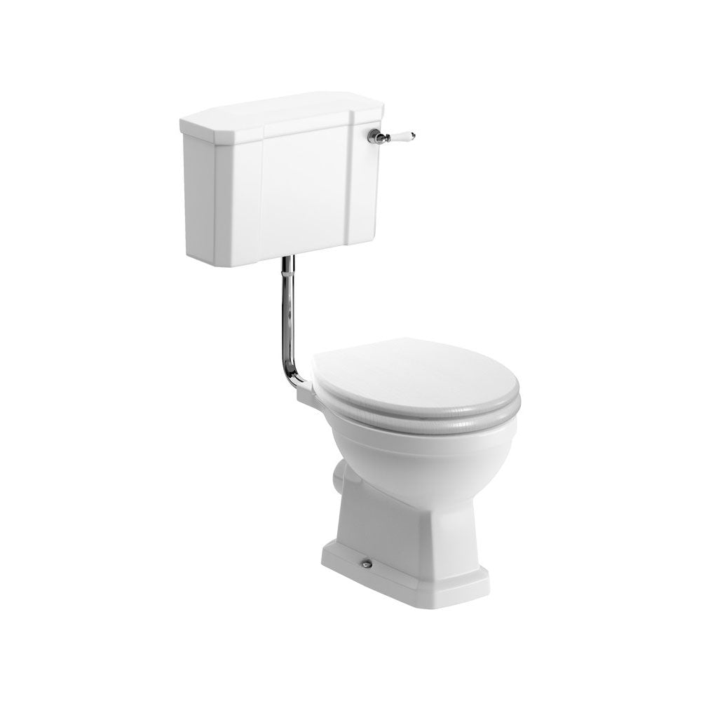 Sherbourne Low Level Toilet With Fittings and Soft Close Seat Pureflo