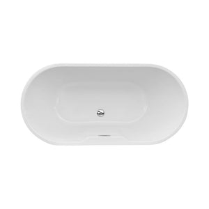 Harlesden 1655x745mm Freestanding Bath Including Waste Kit Pureflo