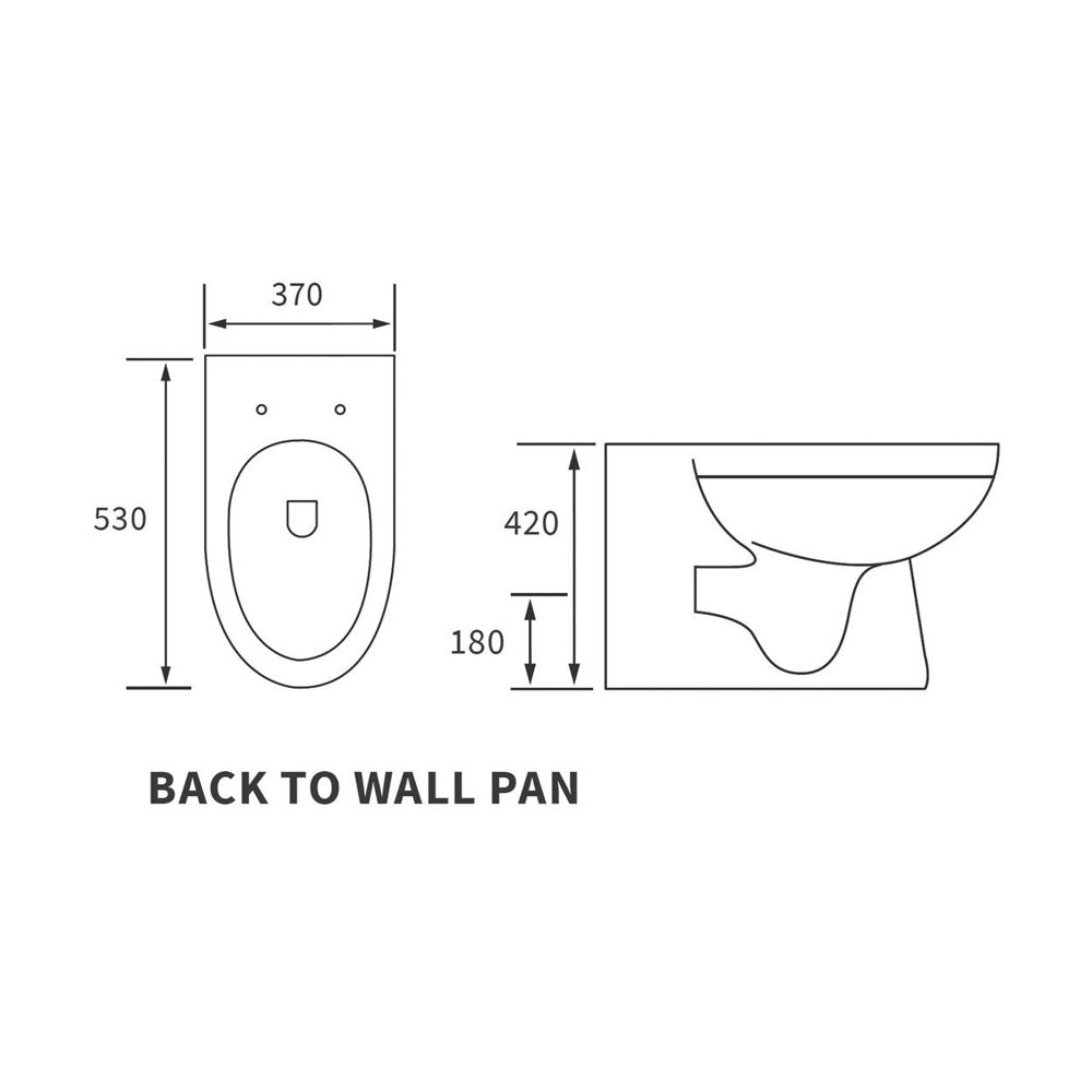 Laurus Back To Wall Toilet With Soft Closing Seat Pureflo