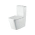 Milan Close Coupled Toilet Rimless With A Wrap Over Soft Close Seat