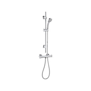 Astro 1 Outlet Exposed Thermostatic Shower Kit With Slide Rail Kit Chrome Pureflo