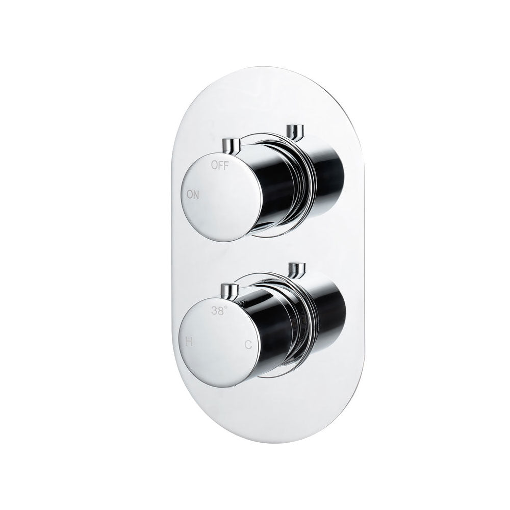 Astro Round Thermostatic Shower Valve Chrome Pureflo