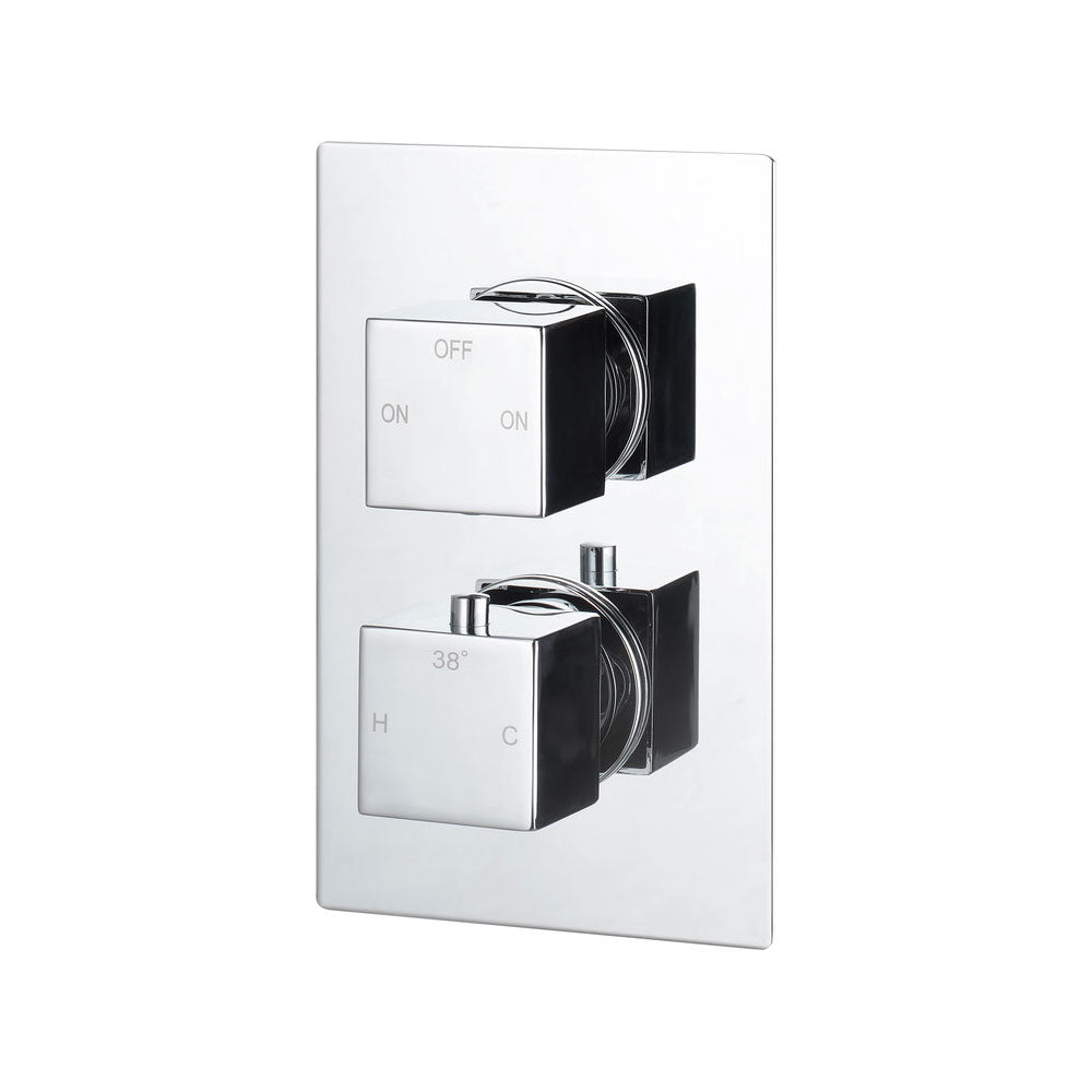 Comet Outlet Square Thermostatic Shower Valve Chrome Pureflo