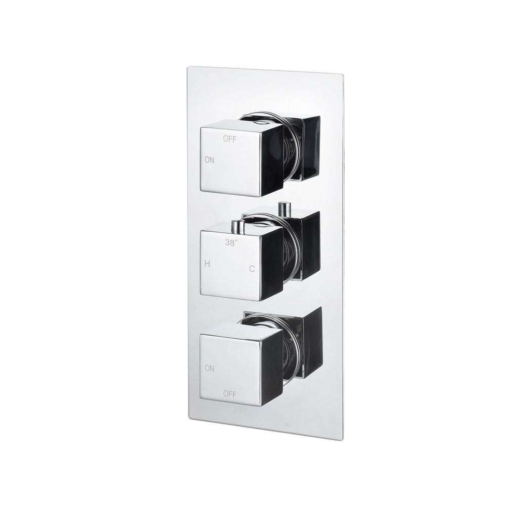 Comet Outlet Square Thermostatic Shower Valve Chrome Pureflo