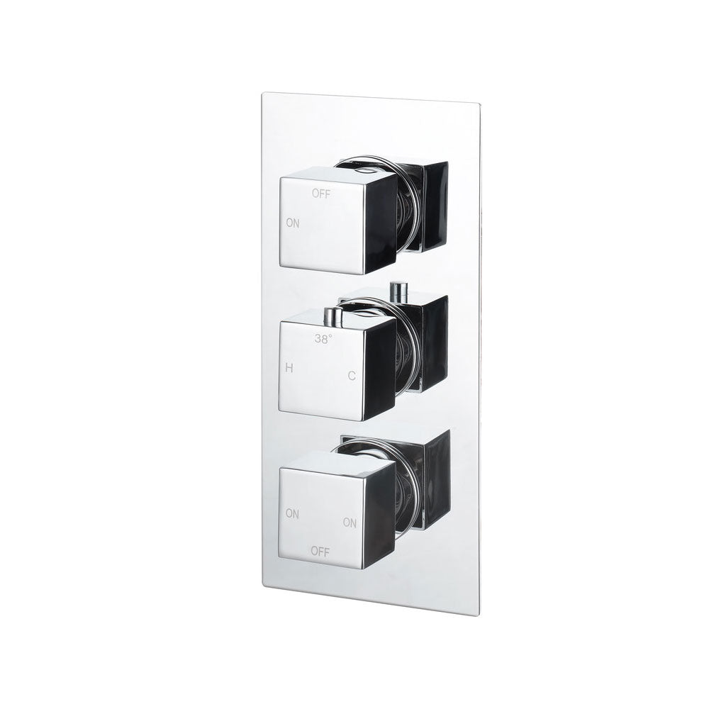 Comet Outlet Square Thermostatic Shower Valve Chrome