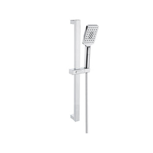 Comet Slide Rail Set With Push Button Multi Function Handset Chrome Pureflo