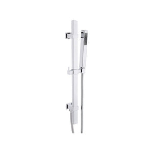 Comet Slide Rail With Built In Outlet And Square Microphone Handset Chrome Pureflo