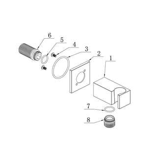 Astro Wall Outlet With Built In Handset Holder Pureflo