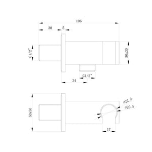 Astro Wall Outlet With Built In Handset Holder Pureflo