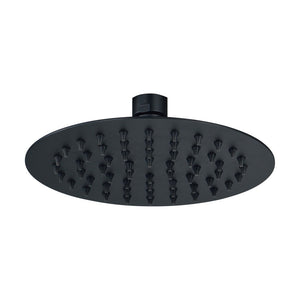 Astro Round Brass Fixed Shower Head Black Pureflo