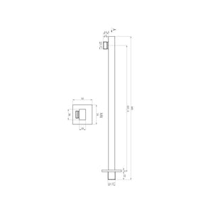 Comet 2 Outlet Round Thermostatic Shower Pack With Overhead Shower And Slide Rail Shower Kit Chrome Pureflo