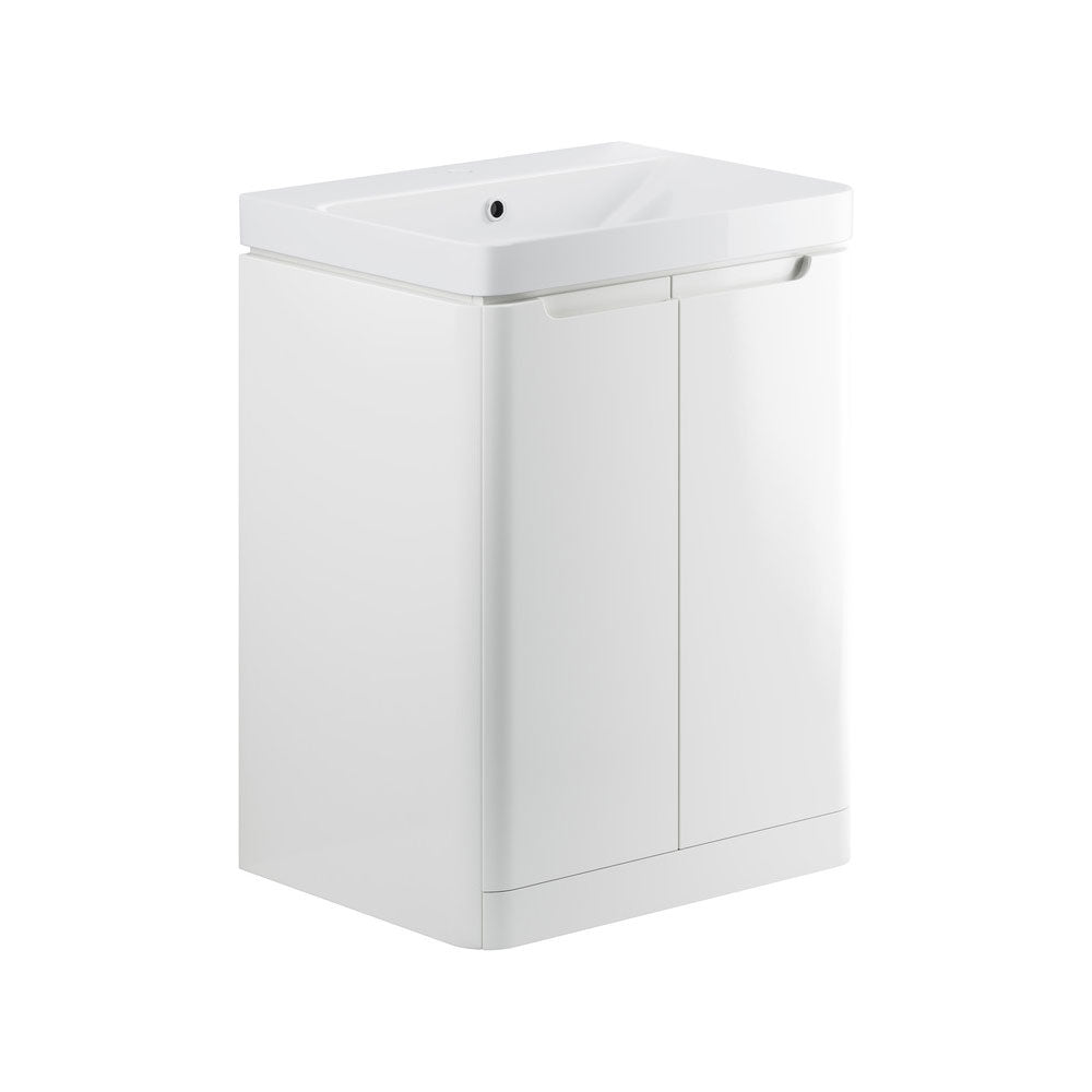 Lambra Floorstanding 2 Door Unit And Washbasin 605mm Pureflo