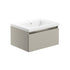 Carino Wall Mounted Unit Latte With Ceramic Basin Pureflo