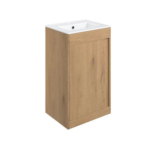 Elements 510mm Floor Standing Unit With Ceramic Washbasin Pureflo