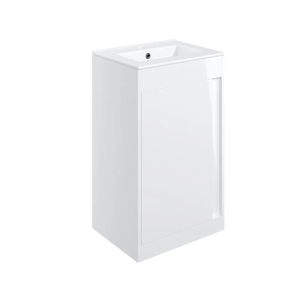 Elements 510mm Floor Standing Unit With Ceramic Washbasin Pureflo