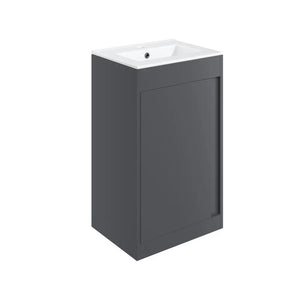 Elements 510mm Floor Standing Unit With Ceramic Washbasin Pureflo