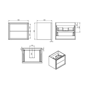 Push Freestanding Basin And Unit With Pair Of Front Legs Pureflo