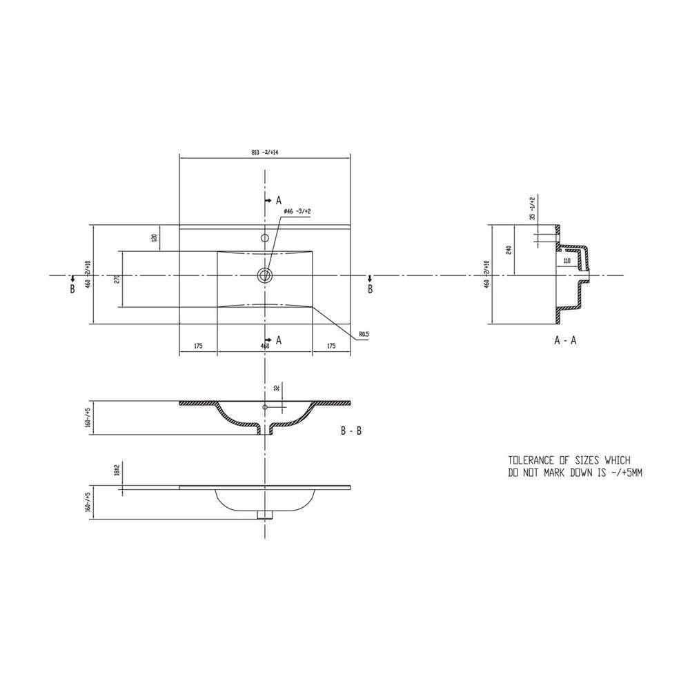 Push Wall Mounted Basin And Unit Pureflo