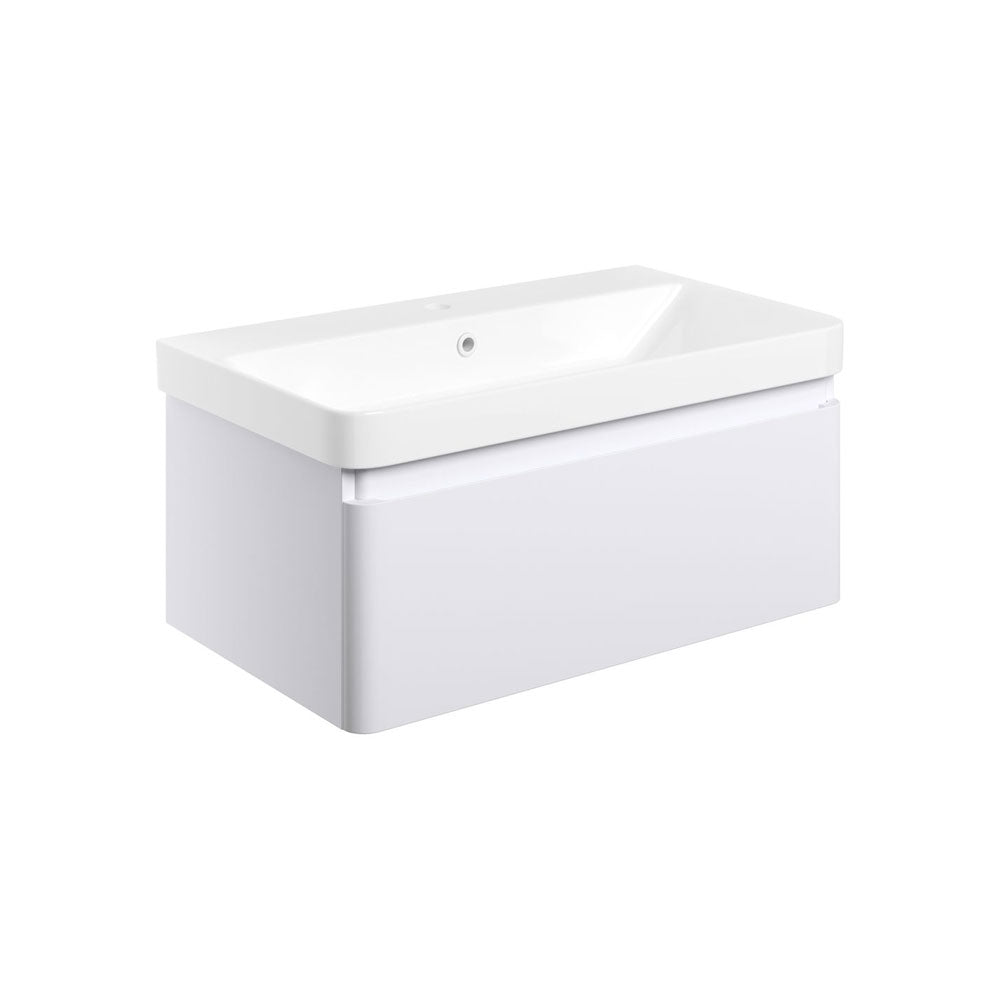 Cosmos Wall Mounted Single Drawer Basin And Unit Pureflo