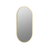 Kenji Oblong Plain Mirror With Brushed Brass Edging Pureflo