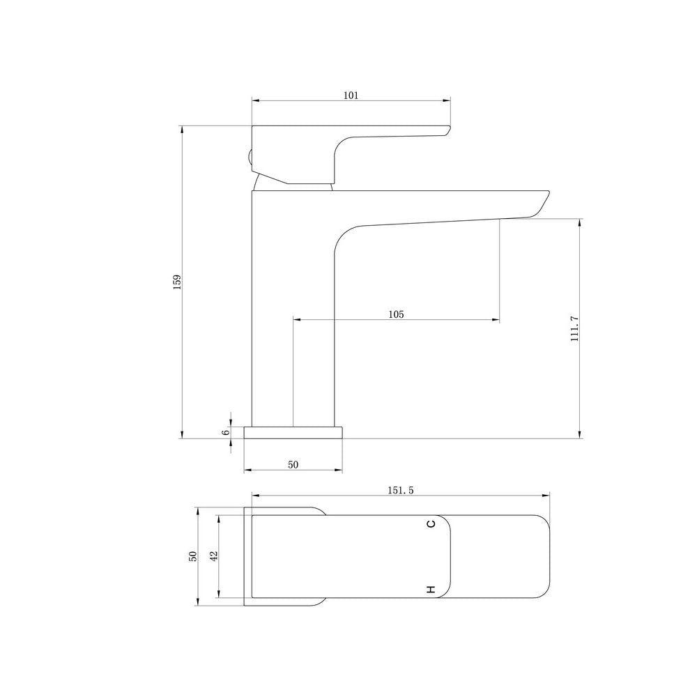 Comet Single Lever Basin Mixer Including Waste Chrome Pureflo