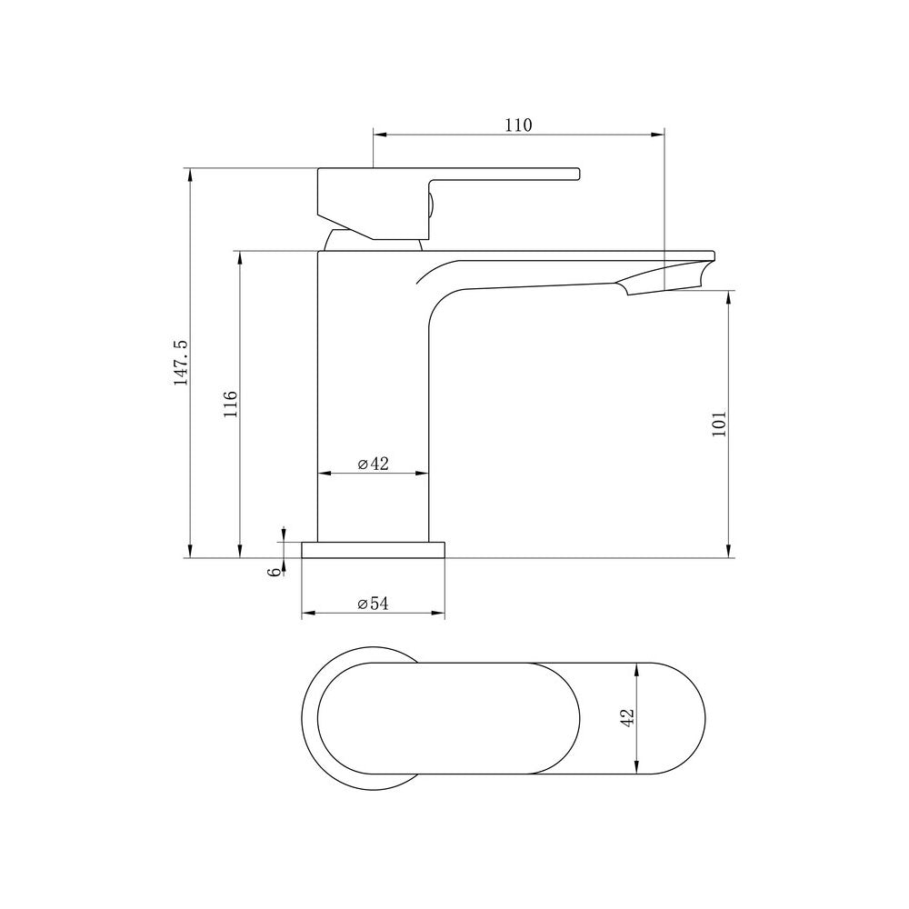 Loire Single Lever Basin Mixer Including Waste Chrome Pureflo