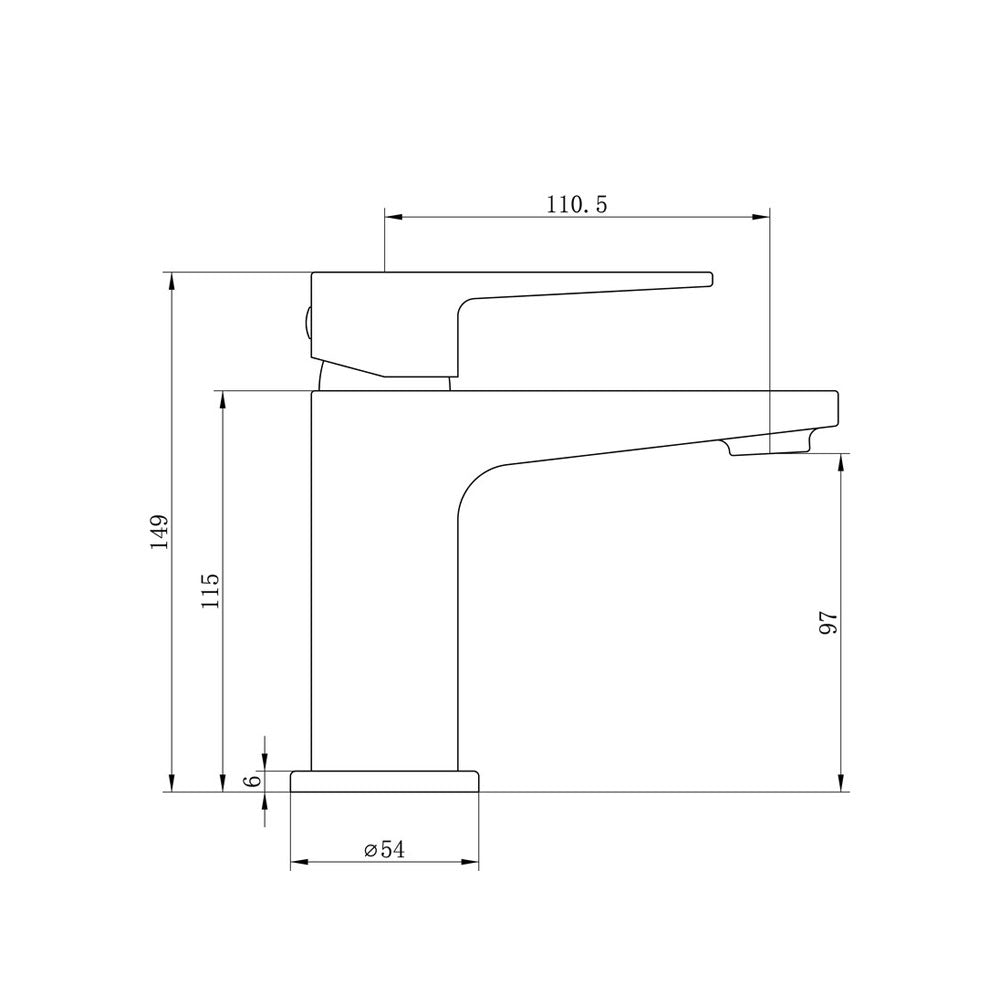 Cassini Single Lever Basin Mixer Including Waste Chrome Pureflo