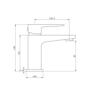 Cassini Single Lever Basin Mixer Including Waste Chrome Pureflo