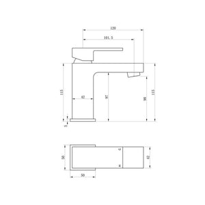 Zacara Single Lever Basin Mixer Including Waste Chrome Pureflo